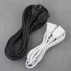 Copper Dual-Core Power Extension Cord with Two-Hole Socket for Mobile Phone and Fan