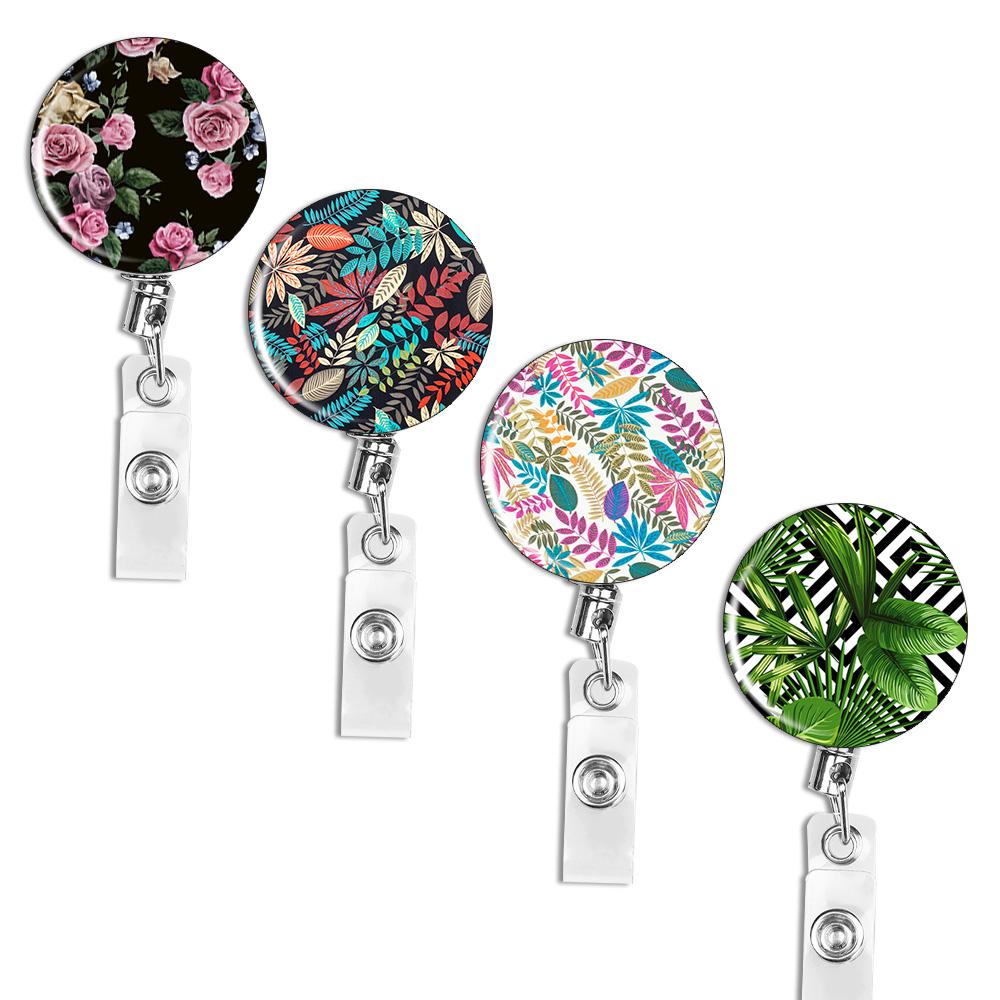 Креативный набор выдвижных офисных брелоков - 4 шт., противоугонный стальной трос