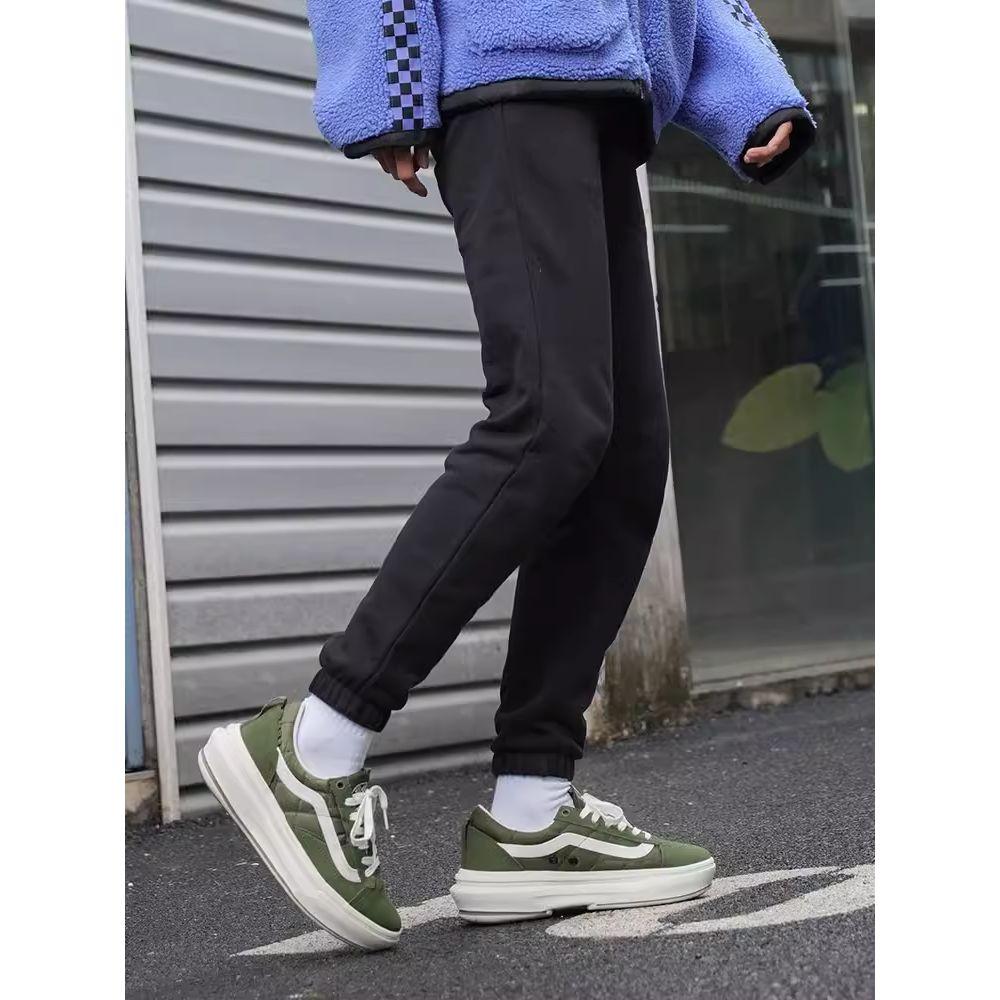 Vans Однотонные трикотажные спортивные брюки со шнуровкой и манжетами, унисекс, черные VN000912BLK