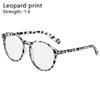 Новые унисекс очки с круглыми оправами с леопардовым принтом, защищающие от синего света и излучения, очки для близорукости, оптические очки -1.0~-4.0