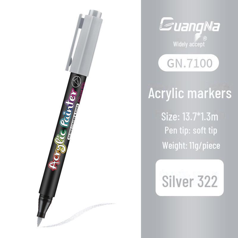 Acrylic Water-Based Paint Marker Pen for DIY, Graffiti, Body Painting - Soft Head Hand Account Painting Pen
