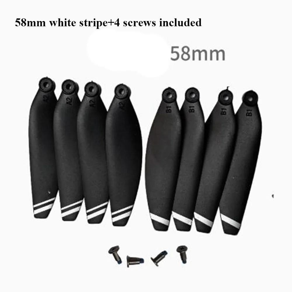 New Universal Folding Propeller Blades 58mm/66mm Black Remote Control Drone Parts Plastic Quadcopter Spare Blade