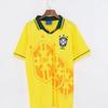 Brazil National Team Retro Soccer Jersey Men Women Short Sleeve Performance Sportswear Cycling Running Fitness