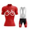 Summer cycling clothes road bike downhill clothes men's and women's short-sleeved cycling clothes set breathable perspiration