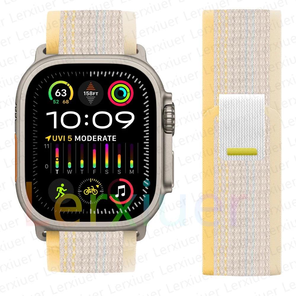 Ремешки для Apple Watch ultra2 ремешок 49мм 46мм 42мм 44мм 40мм 45мм 41мм Trail loop браслет correa iwatch series se 3 7 8 9 10 11