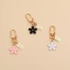 Gift Decoration Women Bag Charm Keyring Pendant for Purse Flower Key Chain Keychains