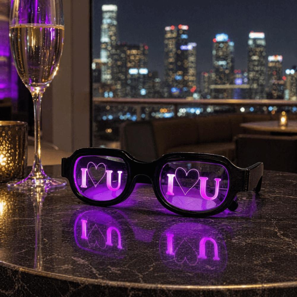 Special Effect Luminous Eyewear Glowing Neon Flash Eye Glasses Funny LED Glasses Cosplay