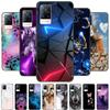Для чехла Coque vivo V21e Силиконовая задняя крышка Чехол для телефона Для vivo V21e Чехлы Мягкий бампер Funda на vivo V2061 V21 e V 21e 6.44" Сумка