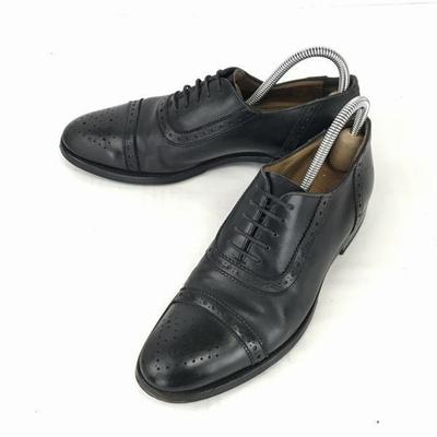 Mack James Натуральная кожа Goodyear Welt Перфорированные туфли-оксфорды с мыском для бизнеса Размер 25,0 см Черный(ИСПОЛЬЗОВАЛ)