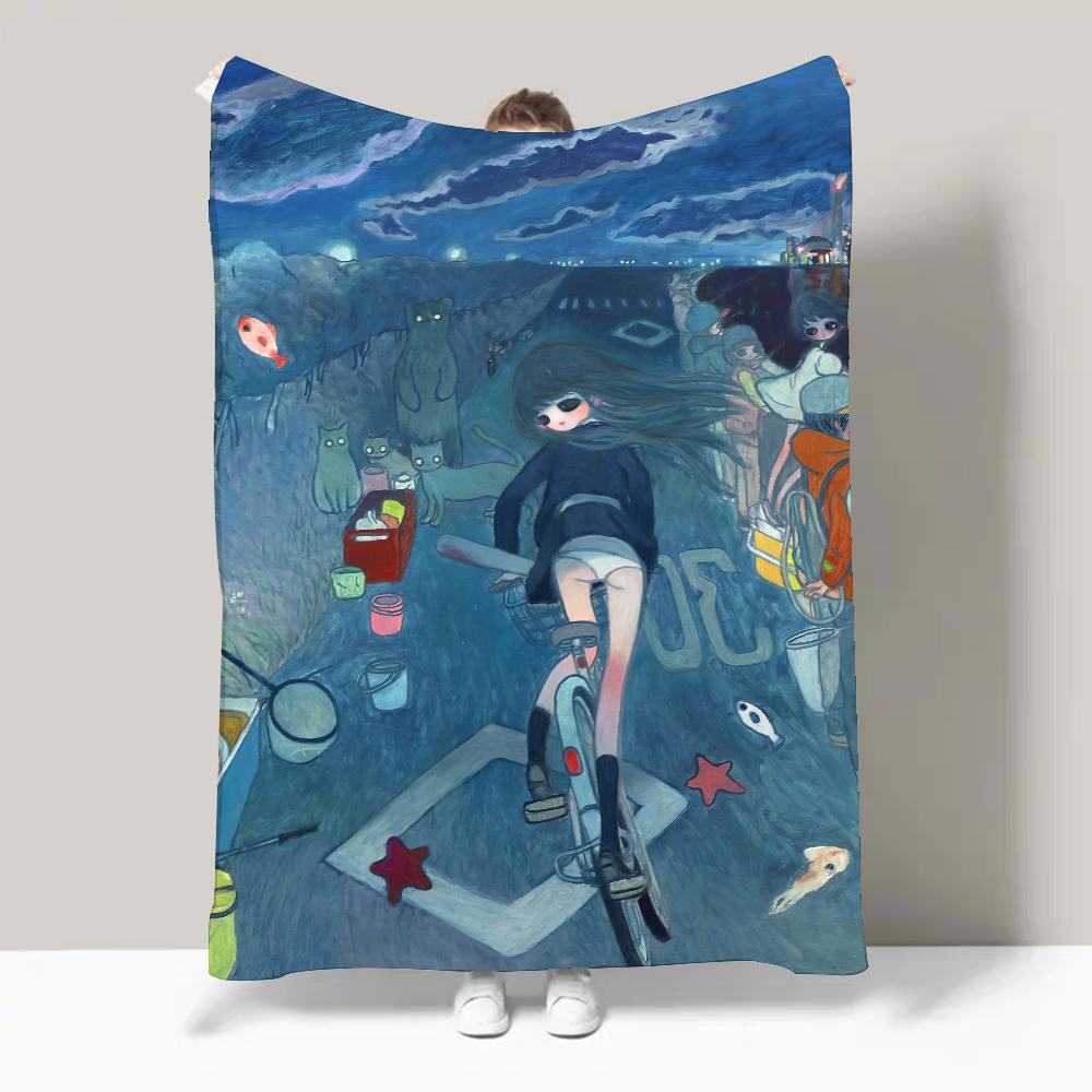 Aya T-Takano Art Blanket Design Lightweight For Dorms, Naps, Living Room, Office,Sofa,All-Season