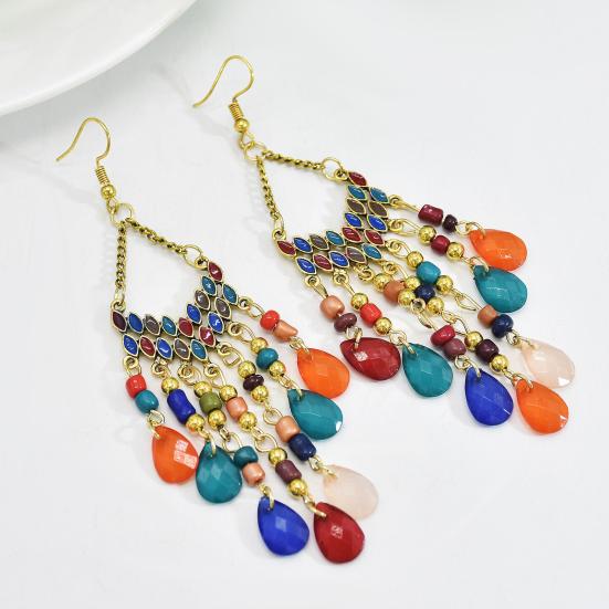 1 пара висячих сережек, бусин, декоративных капель воды, подвесных серег на крючках, подарок