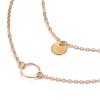 Simple Women's Fashion Multi-layer Chain Sequins Circle Pendant Choker Necklace Jewelry Accessories