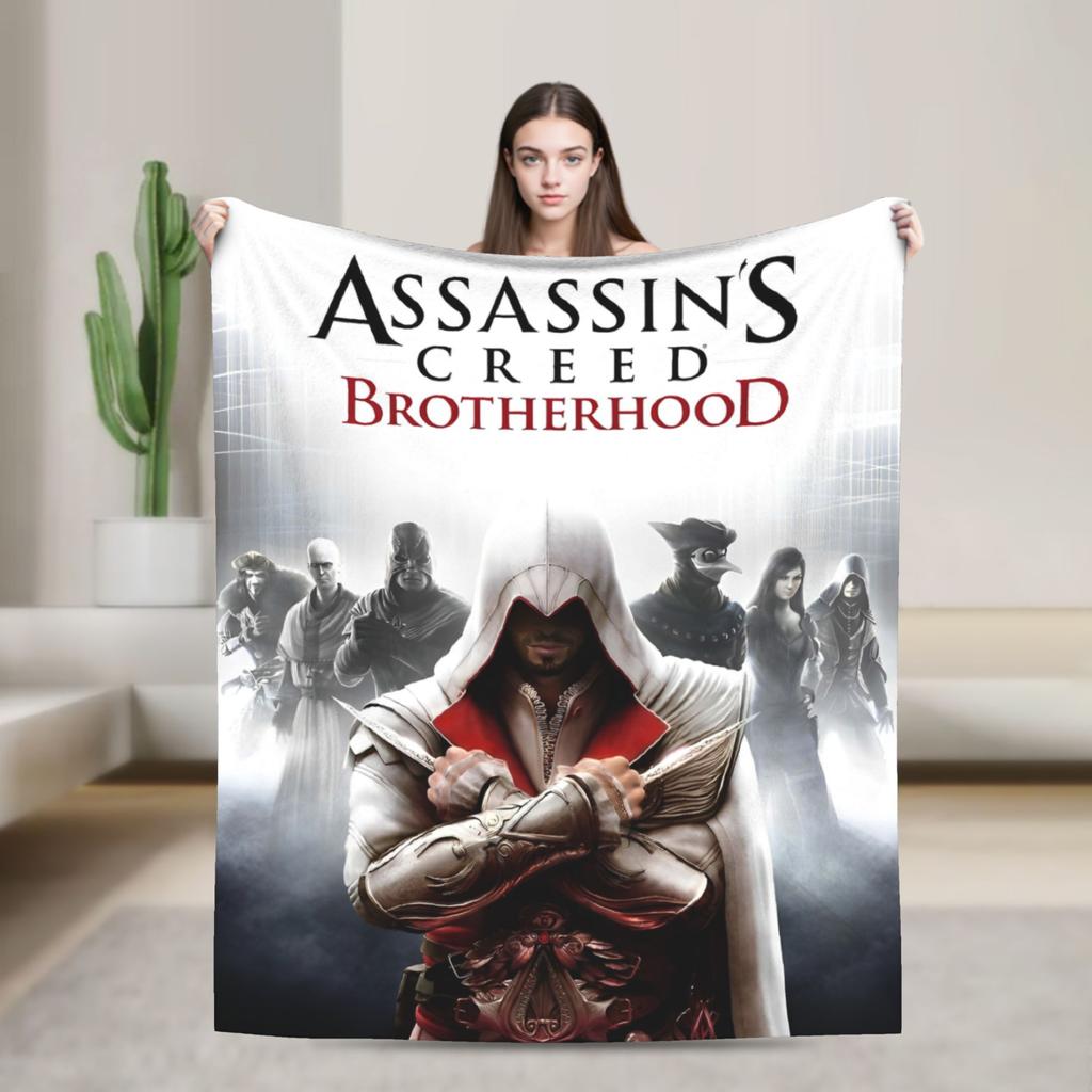 A- Assassin's Creed Пледы Фланелевые Винтажные Теплые Пледы для Покрывала Осень/Зима