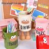 Quirky Cartoon Pen Holder – Large Capacity Cute and Creative Storage for Student and Office Stationery