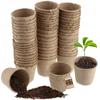 60x Peat Pots Seedlings 6cm Biodegradable Seedlings Seedlings