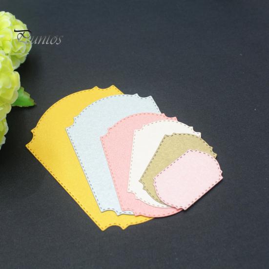 Label Frame Metal Cutting Dies DIY Scrapbook Paper Cards Album Making Stencil