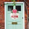 Знак «С Днем Святого Валентина», гирлянда на дверь, украшение ко Дню Святого Валентина из дерева для улицы