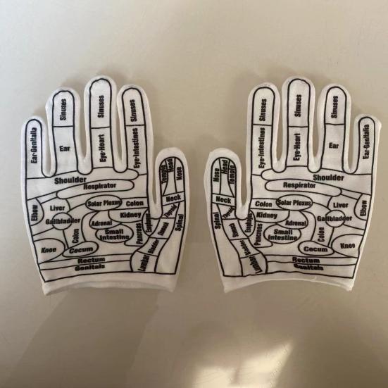 Acupuncture Gloves Set Reflexology Hand Massage Gloves with Acupressure Massage Wand Hand Care Tools Improve Health Relieve Fatigue Gift for Parents