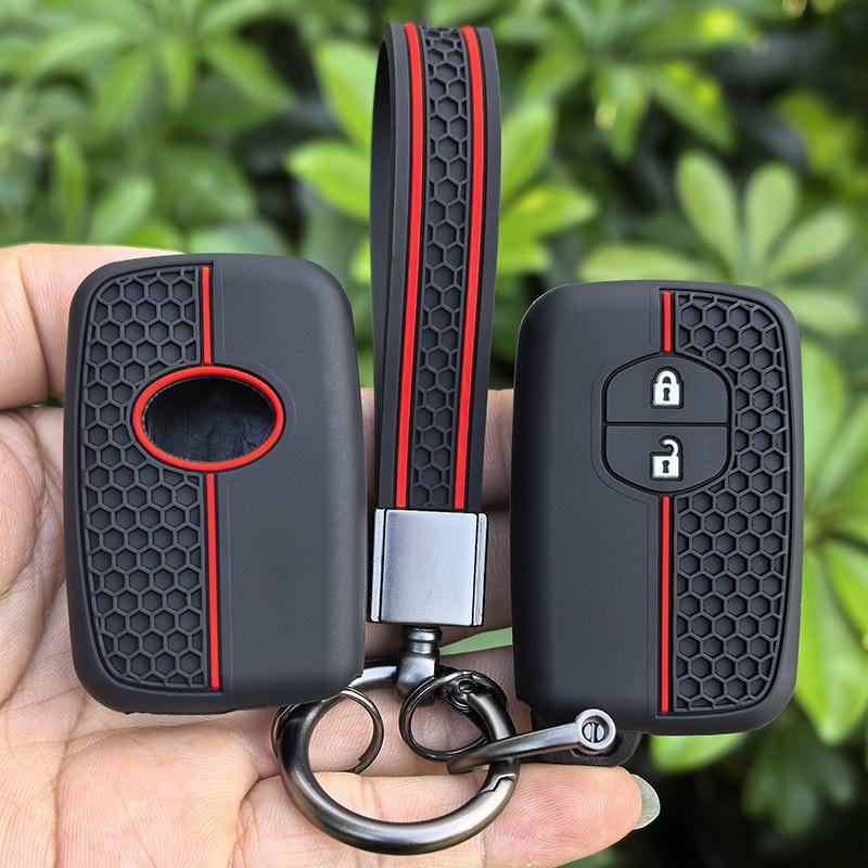 Силиконовый чехол-брелок с 2 кнопками Держатель для Toyota RAV4 Land Cruiser Camry Highlander Prado Prius Subaru Foreste XV