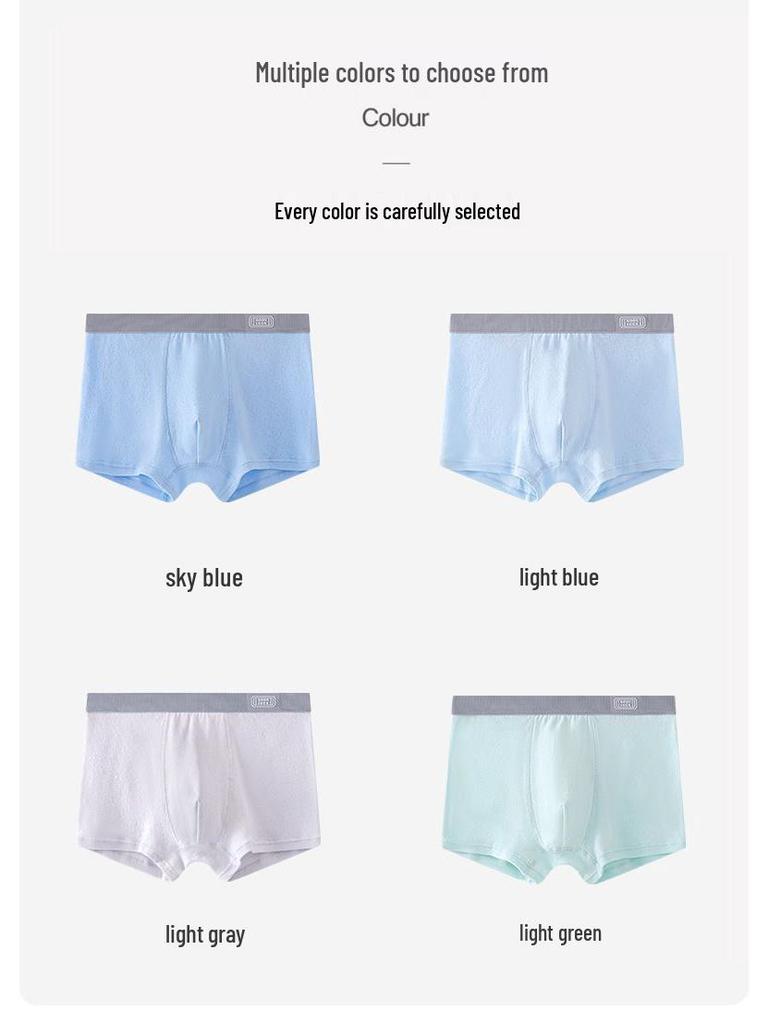 Jin Tong Wang Хлопковые боксеры для мальчиков на стадии развития для подростков