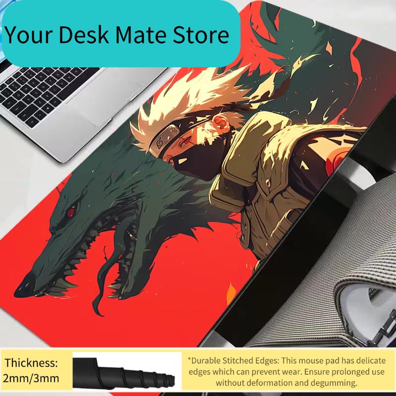 Uchiha Itachi Madara Uzumaki Mouse Pad XL Lockedge Gaming Accessories Computer Gamer Keyboard Mouse Mat N-Naruto Desk Mousepad