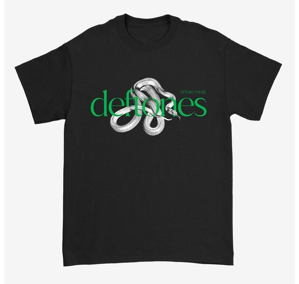 НОВИНКА Deftones Private Music Snake Футболка Размер S-5XL Comfort Colors Фанмейд Унисекс Футболка - Мужская Летняя Хлопковая Графическая Футболка