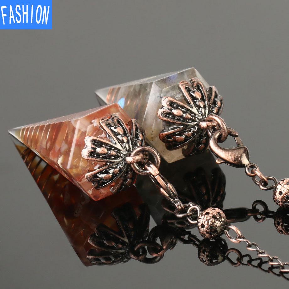 Подвеска Dream Will Focus Yoga из натурального камня, конус, исцеляющее ожерелье