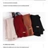 Winter 2025 Thick Knitted Wool Scarf: Warm, Versatile Neck Warmer - Newcomer Special ¥5 Off