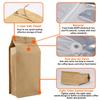 Coffee Bags with Valve 50 PCS 16oz 1lb Kraft Paper High Barrier Aluminum Foil Flat Bottom Standing Pouches  Reusable Heat Seal Side Zipper