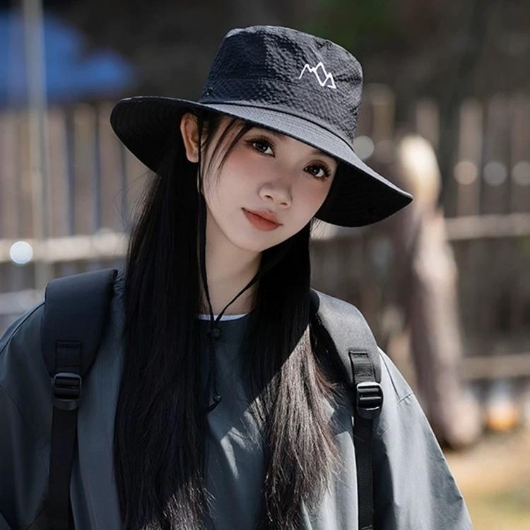 Summer quick-drying big brim mountaineering hat children's new outdoor camping fishing hat sunshade sun hat