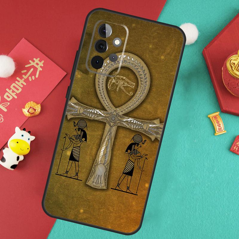 Чехол с изображением египетского бога Анубиса для Samsung Galaxy A34 A54 A14 A15 A25 A35 A55 A53 A33 A13 A52 A32 A12 A51 A71