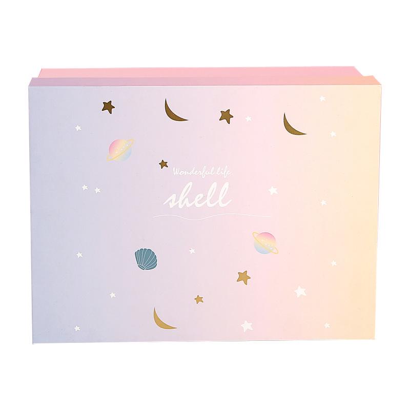 Dreamy Starry Moon Valentine's Makeup Gift Box with Gradient Design