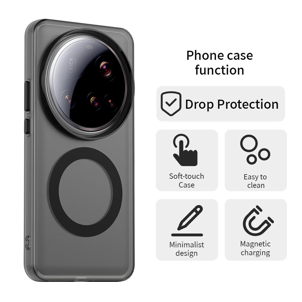 Чехол для Xiaomi 15 Ultra 5G Магнитная беспроводная зарядка Чехол для Magsafe для Mi 15 Ultra Конфетный противоударный бампер