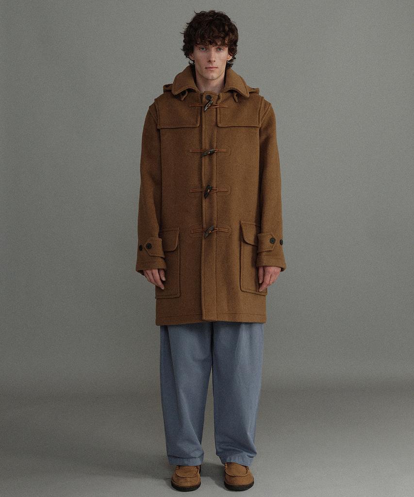 Montgomery Custom Fit Duffle Coat With Horn - Camel