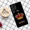 Чехол для пары Король Королева Влюбленные для Samsung Galaxy S21 S22 S23 S24 S25 Ultra S9 S10 S25 Plus S25 FE S20 FE Чехол для телефона