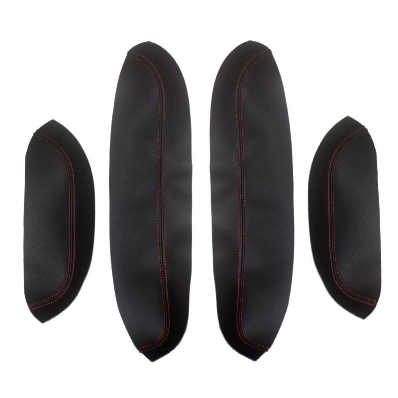 4 шт./компл., кожаная дверная ручка из микрофибры, подлокотник, панель, накладка для Suzuki Swift 2005 2006 2007 2008 2009 2010 2011