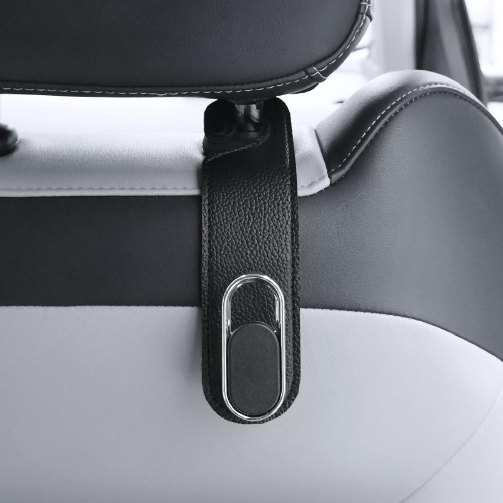 Leather Car Seat Hook Strong Load-Bearing Seat Back Hook New Headrest Hanger Vehicles
