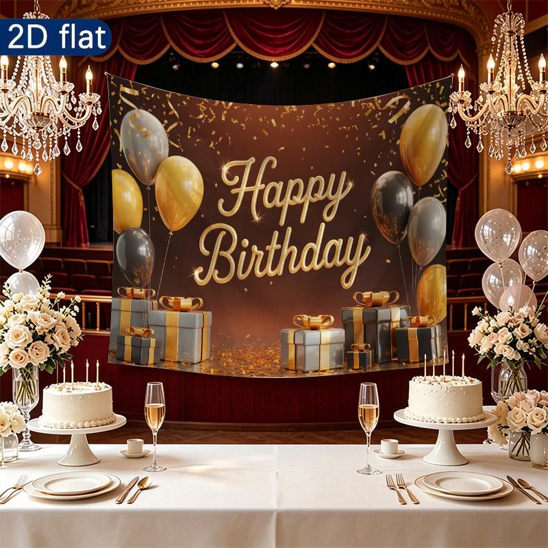 Party Backdrop Happy Birthday Birthday Photo Booth Background Front Door Decor