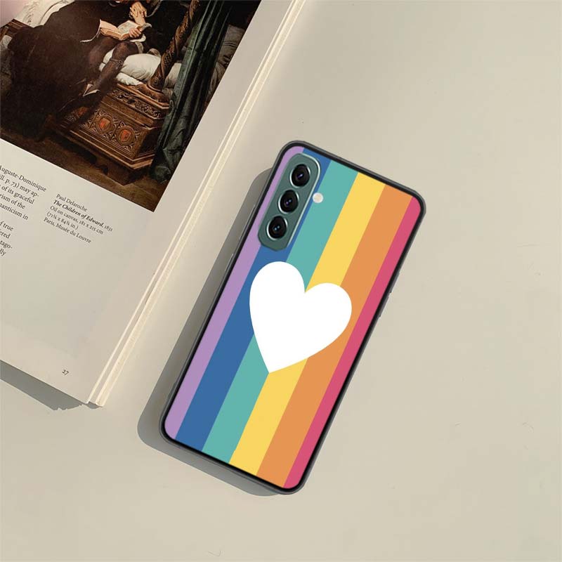 Rainbow Gradient Love Phone Case for Samsung A54 A14 A24 A34 A17 A37 A57 A55 A35 A25 A15 A07 A05S A04S A12 A22 A32 A52S A72 Gala