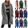 Women's Fall Sweatshirts Zip Hoodie Oversized Sweatshirts Clothing Casual Drawstring Pocket Jackets Mid Length Hoodie Coat Motorcycle Joggers