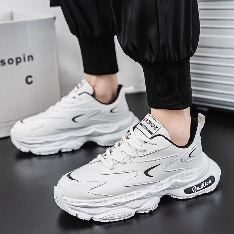 22 spring and summer large size thick-soled lightweight dad shoes outdoor hiking breathable leisure sports trendy shoes