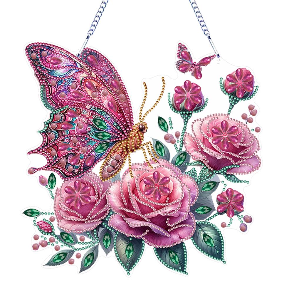 ПЭТ Двусторонние Специальной Формы Милые Животные Стразы Алмазное Искусство Подвески на Окно Алмазная Живопись Подвесное Украшение для Взрослых