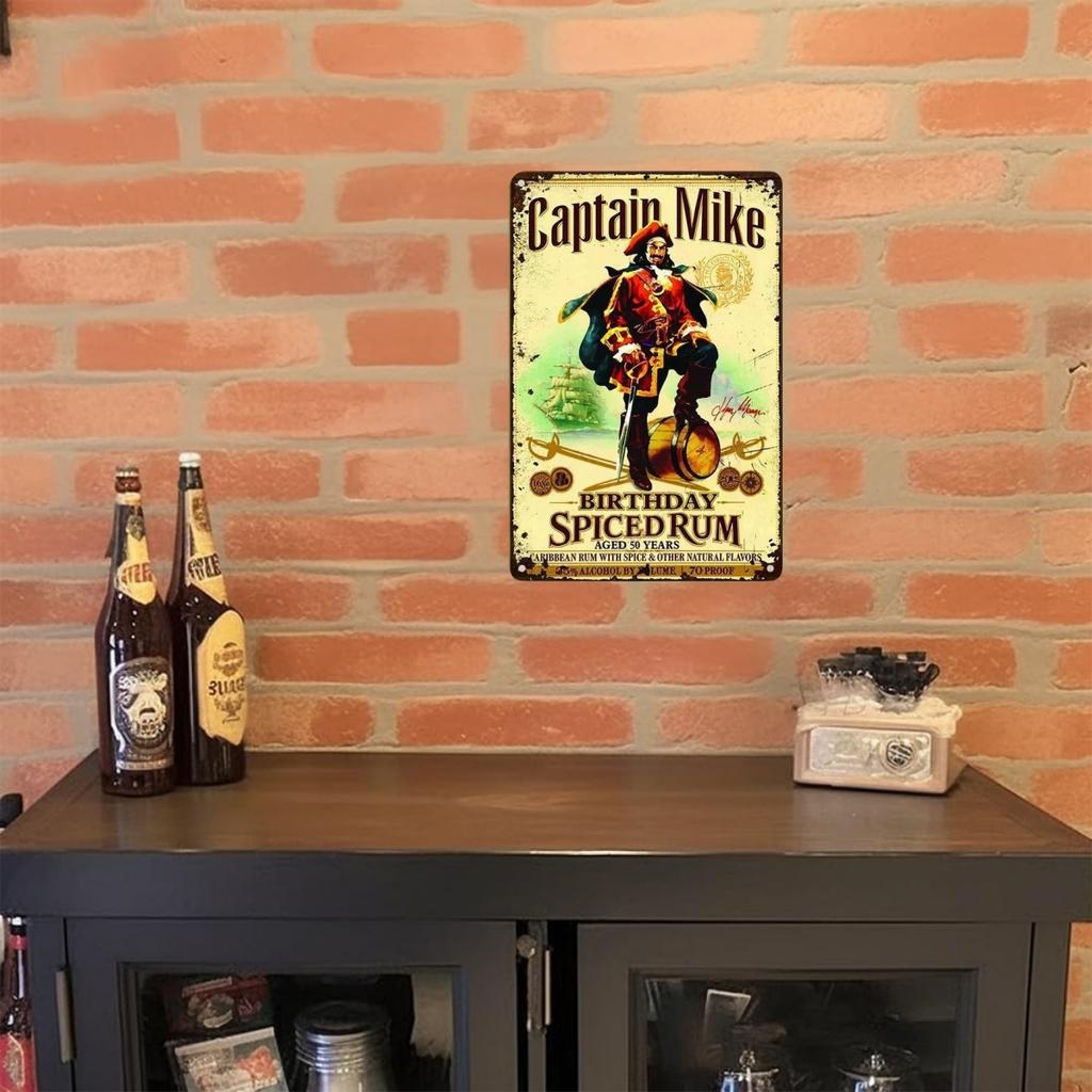 Винтажный ромовый бренд, металлическая жестяная вывеска, булавка для девушки, плакат, металлические вывески, мужская пещера, домашний гараж, металлическая доска, украшение на стену, жестяная вывеска, декор