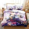 Game Genshin Impact Kamisato Ayaka Bedding Set Duvet Cover Bed Set Quilt Cover Pillowcase Comforter King Queen Size Boys Adult