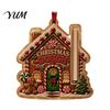 Reusable Holiday Party Favors 2D Acrylic Christmas Cash Holder Ornament, Gift Card Hanging Money Holders for Xmas Tree Decor, Pocket Keepsake