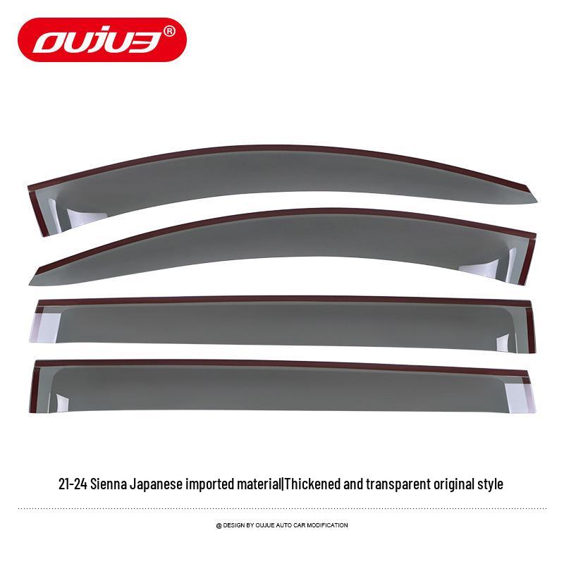 Suitable Electroplated Rain Guards & Window Visor Strips for 2021 Toyota Sienna