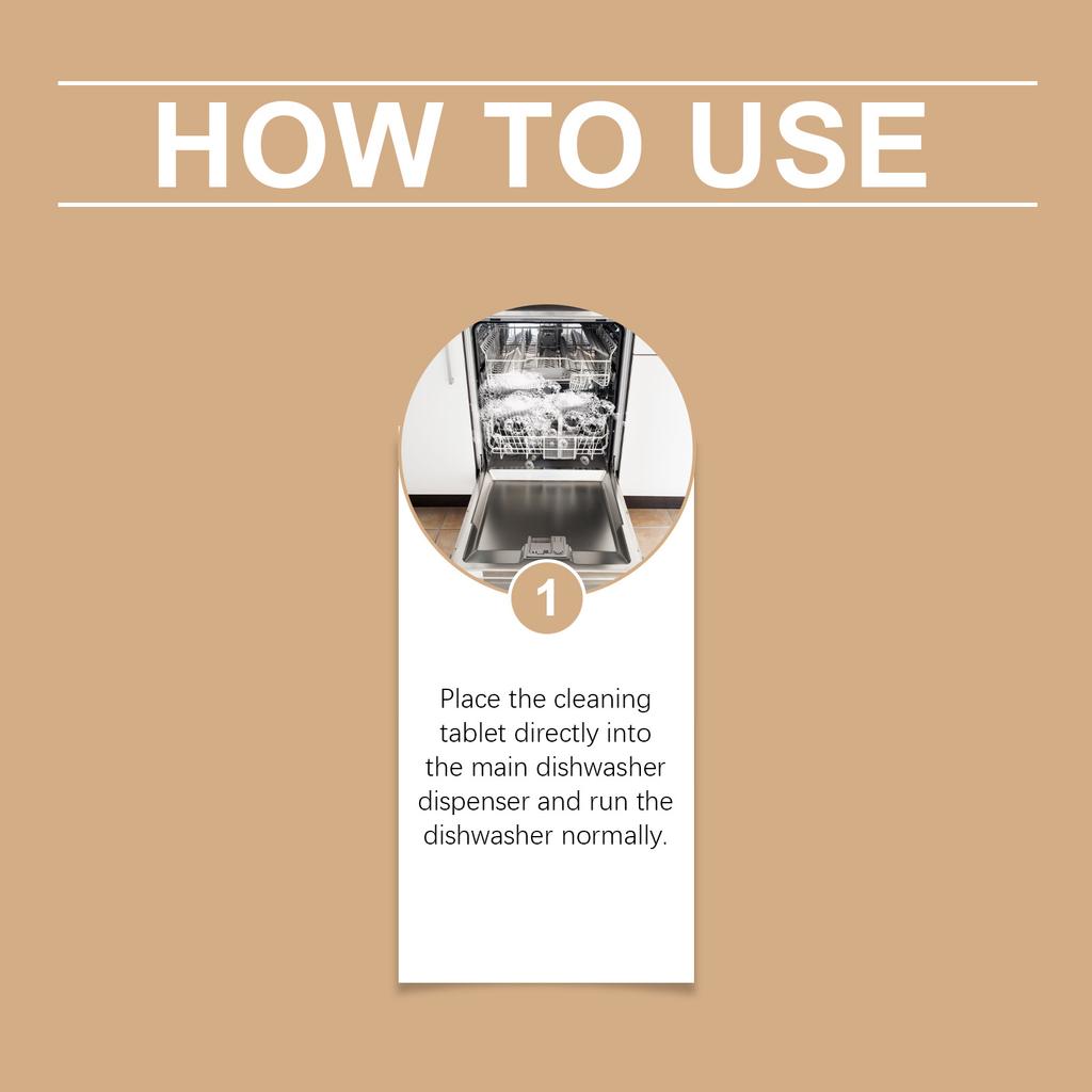 Таблетки для чистки посудомоечных машин JAKEHOE Таблетки для удаления пятен в бытовых посудомоечных машинах Таблетки для чистки и удаления запахов