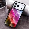 Geometric Abstract Crystal Phone Case for iPhone 17 16 15 Pro Max Air 14 13 12 11 Plus Shockproof Cover
