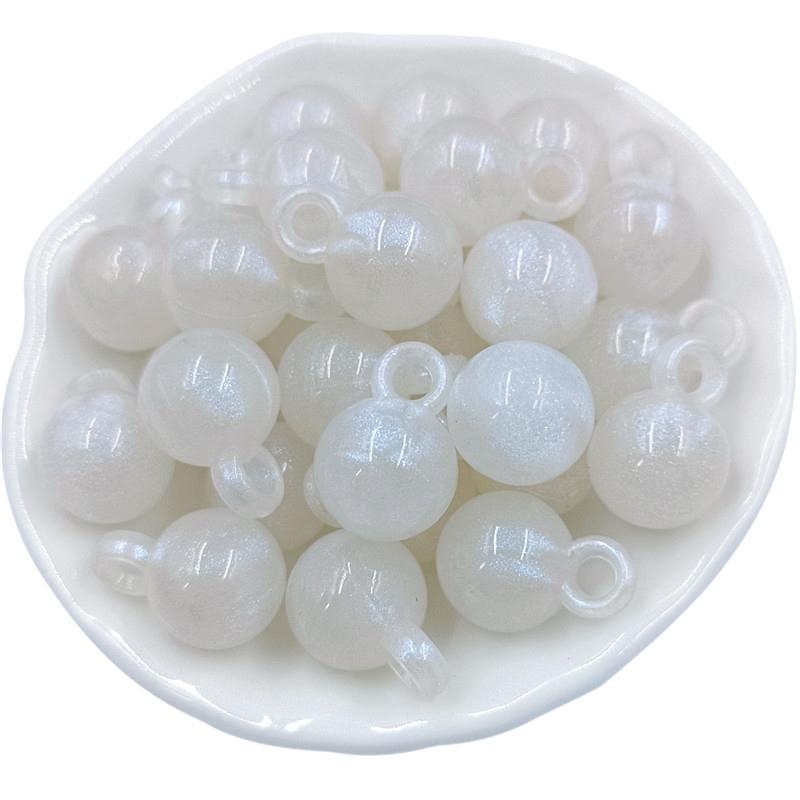 Material Round Pendant Charms Bowknot Rabbit Flat Love Heart Beads 10Pcs Fluorescent Handmade DIY Jewelry Accessories Arcylic Fashion Accessories