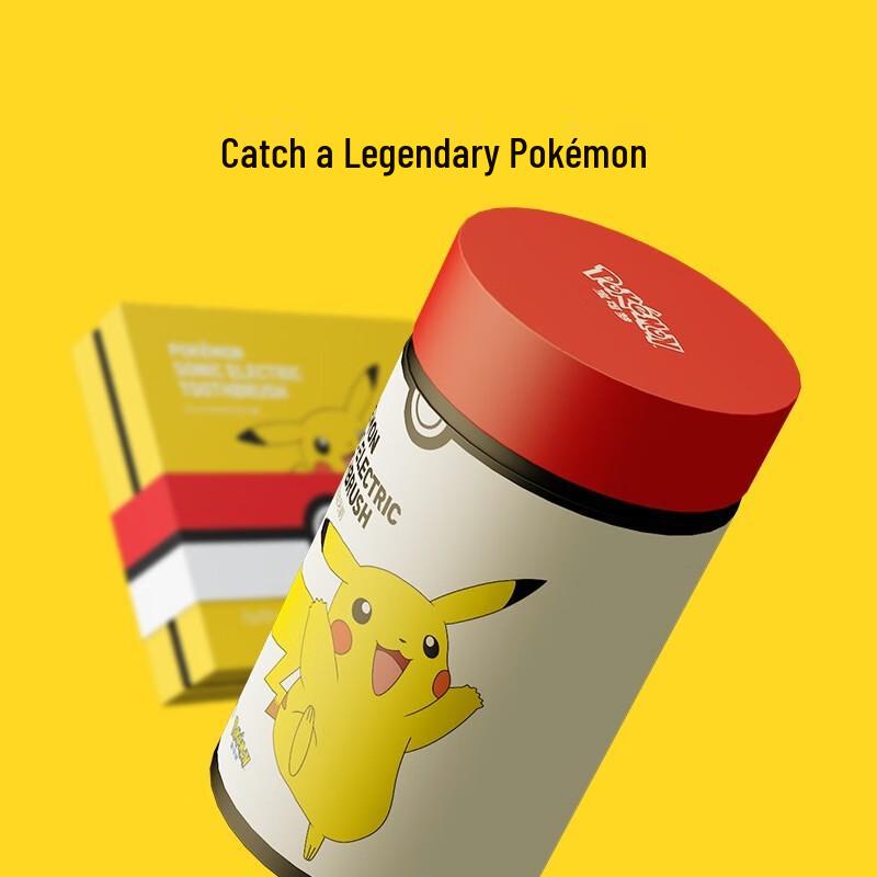 ApiYoo Pokémon Пикачу Звуковая электрическая зубная щетка Подарочный набор